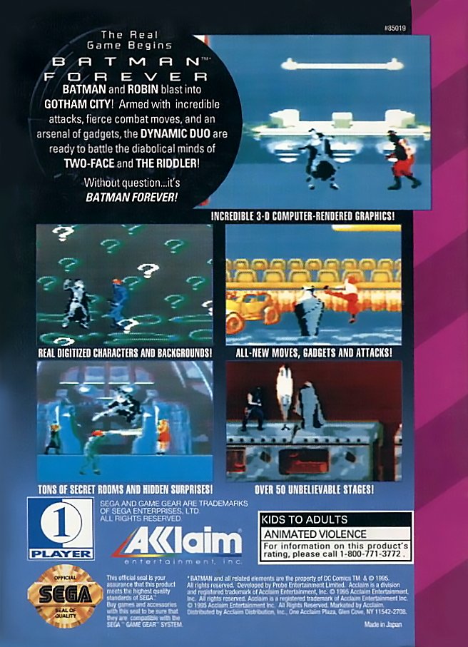 video game batman forever Image