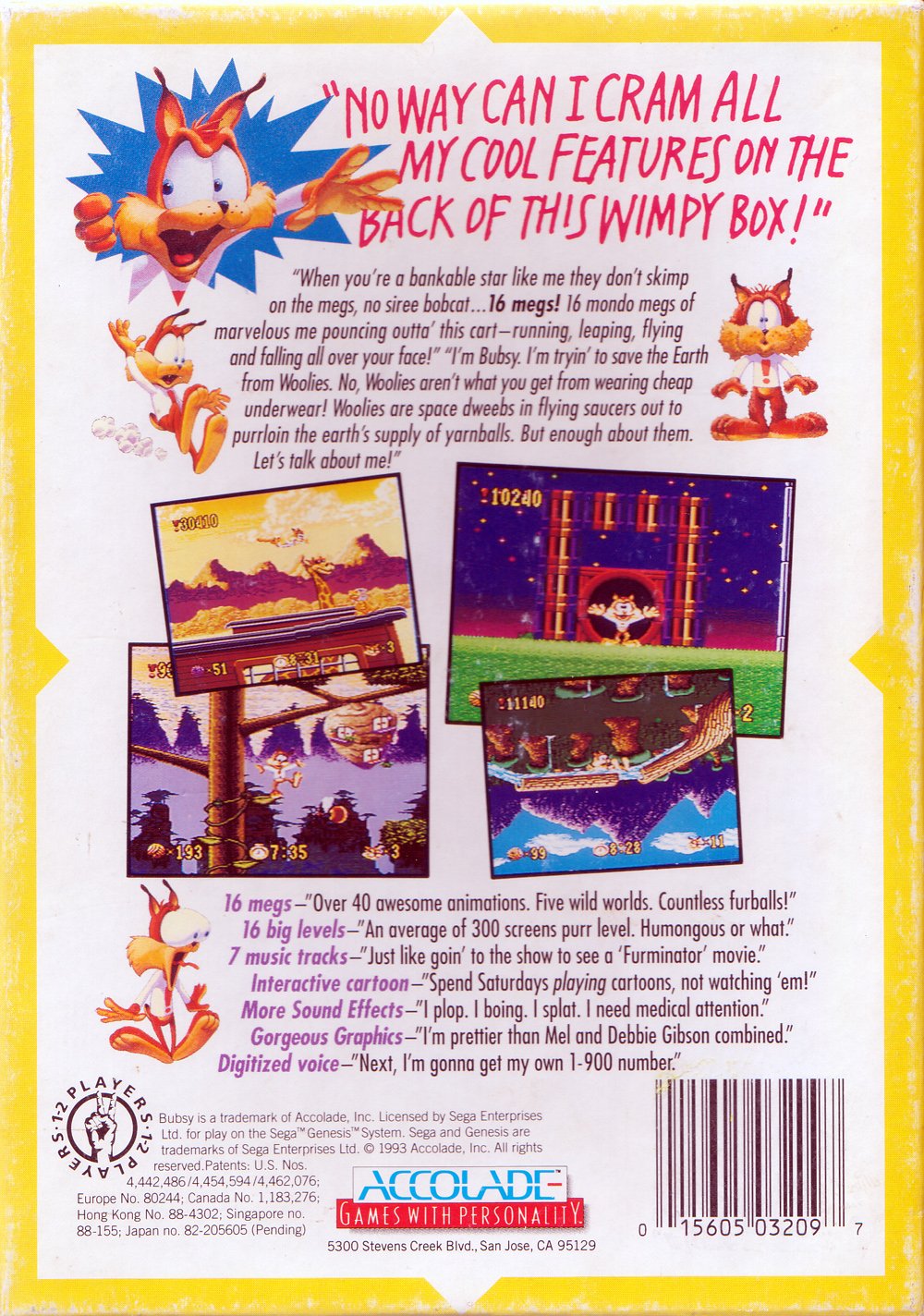 video game Bubsy in: Claws Encounters of the Furred Kind Image