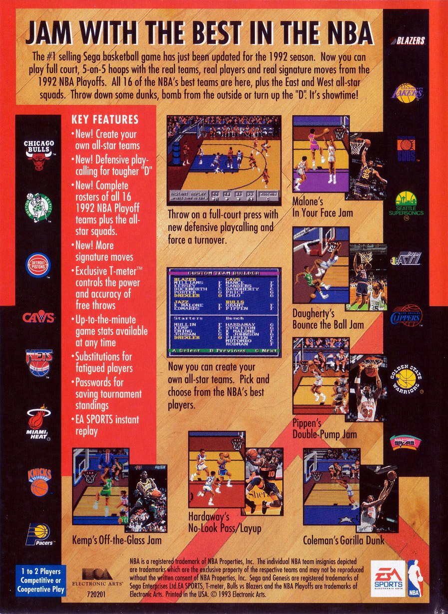 video game Bulls Versus Blazers and the NBA Playoffs Image