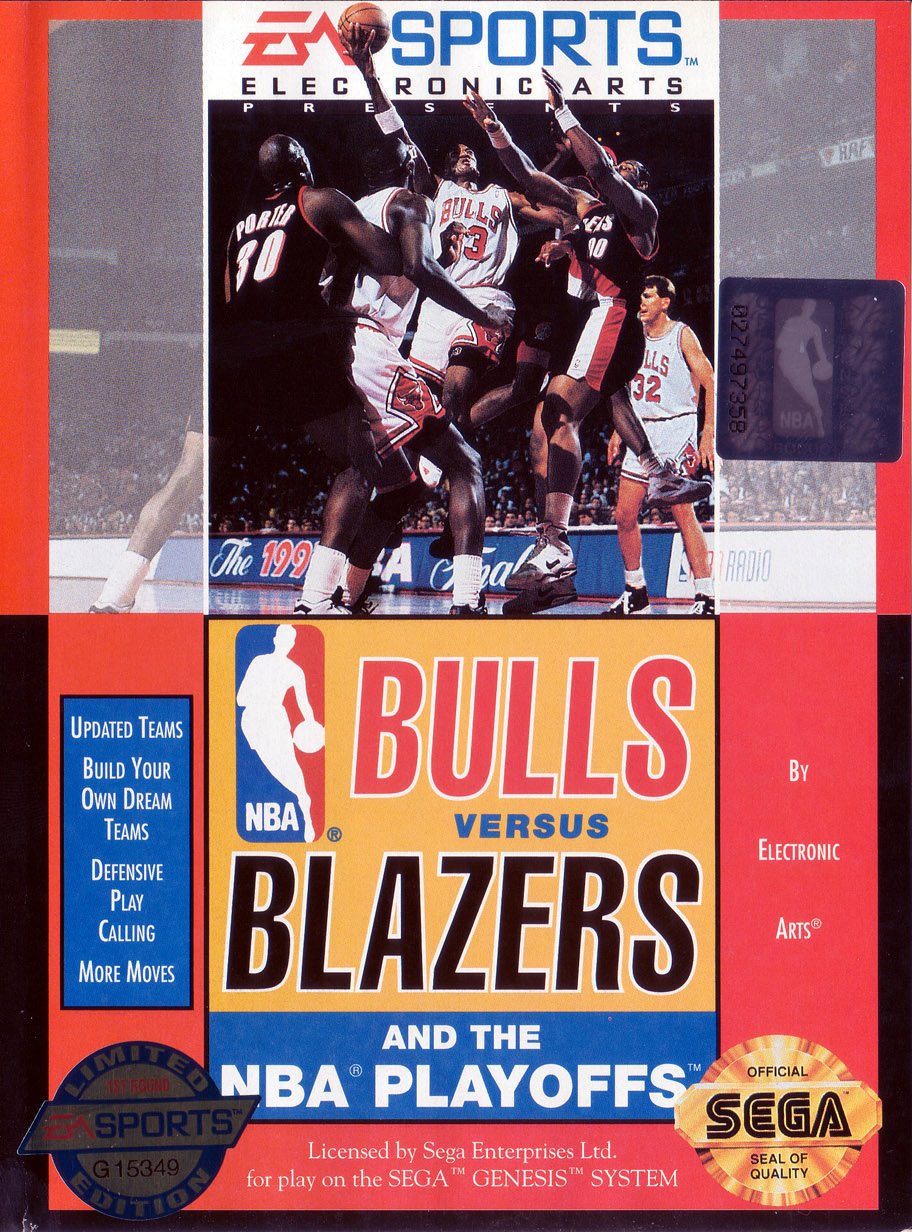 video game Bulls Versus Blazers and the NBA Playoffs Image