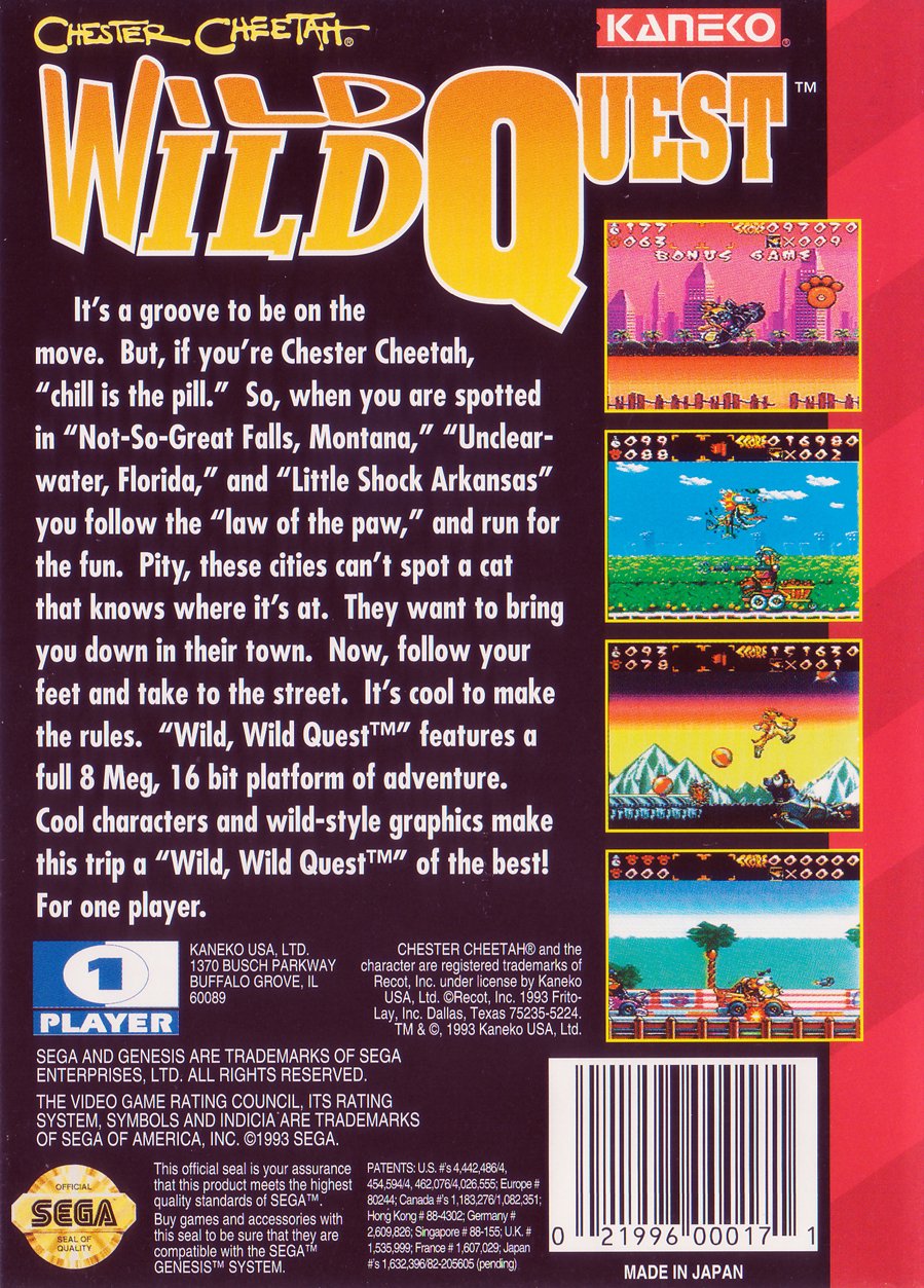 video game Chester Cheetah: Wild Wild Quest Image