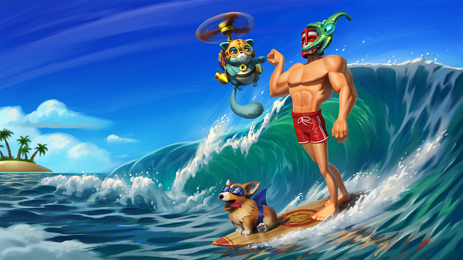 dog beach cat funny video game Dungeon Defenders 2 Cat & Dog Funny Game Image