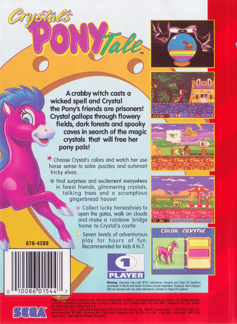 video game Crystal's Pony Tale Image