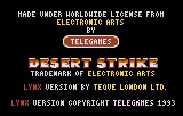video game Desert Strike: Return to the Gulf Image