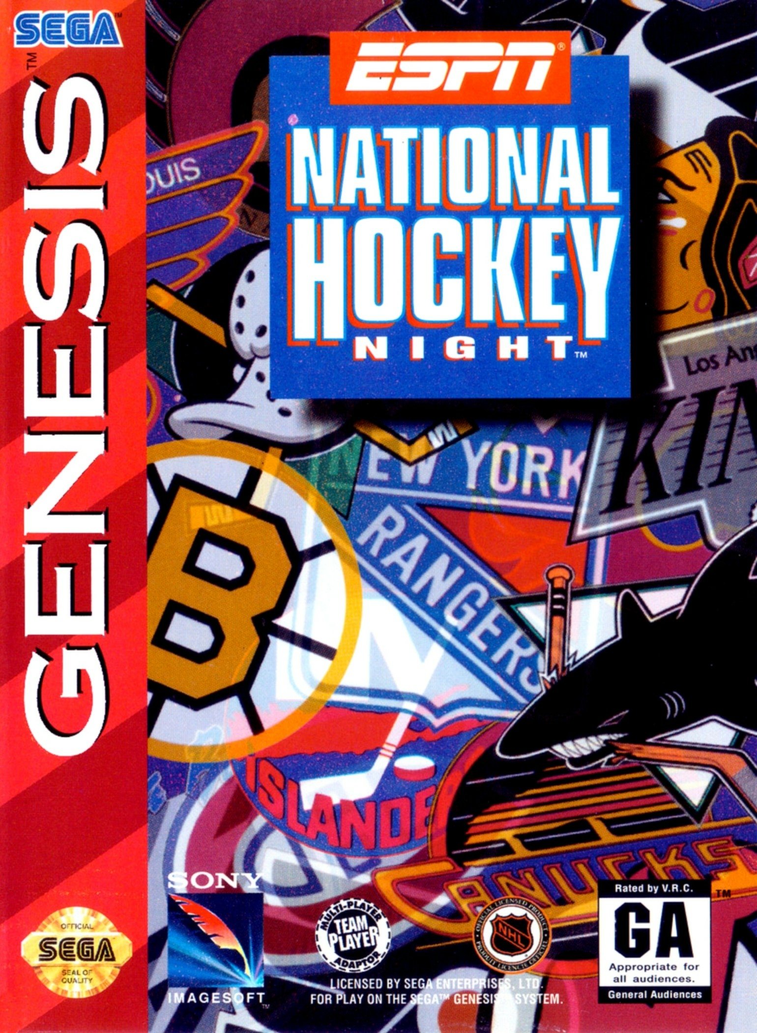 video game ESPN National Hockey Night Image