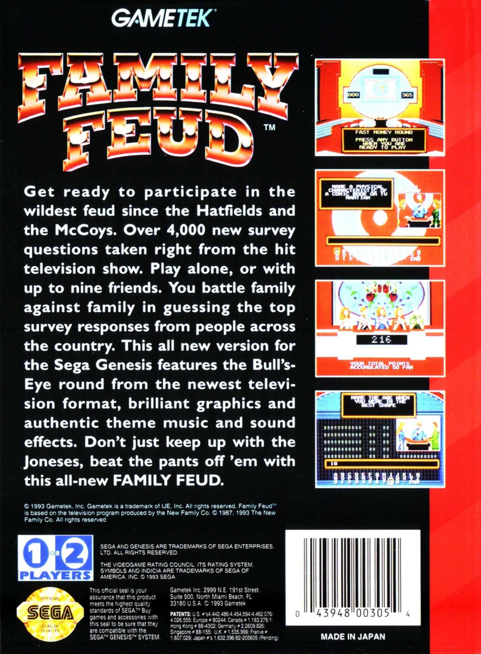 Family Feud Game Box Rules