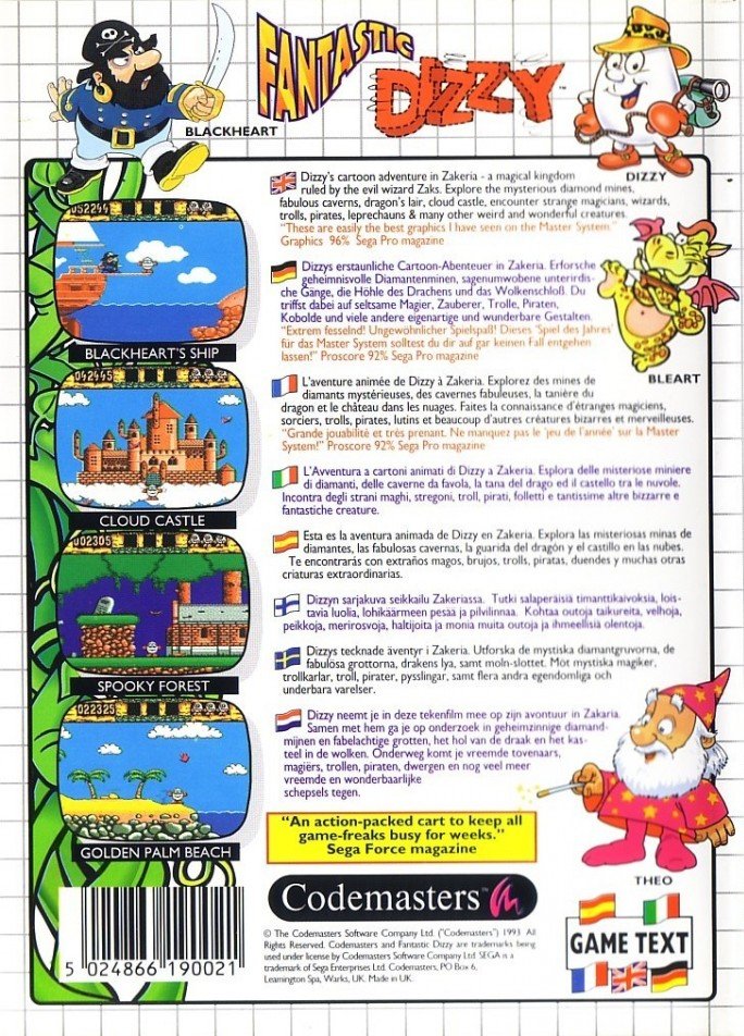 video game Fantastic Dizzy Image