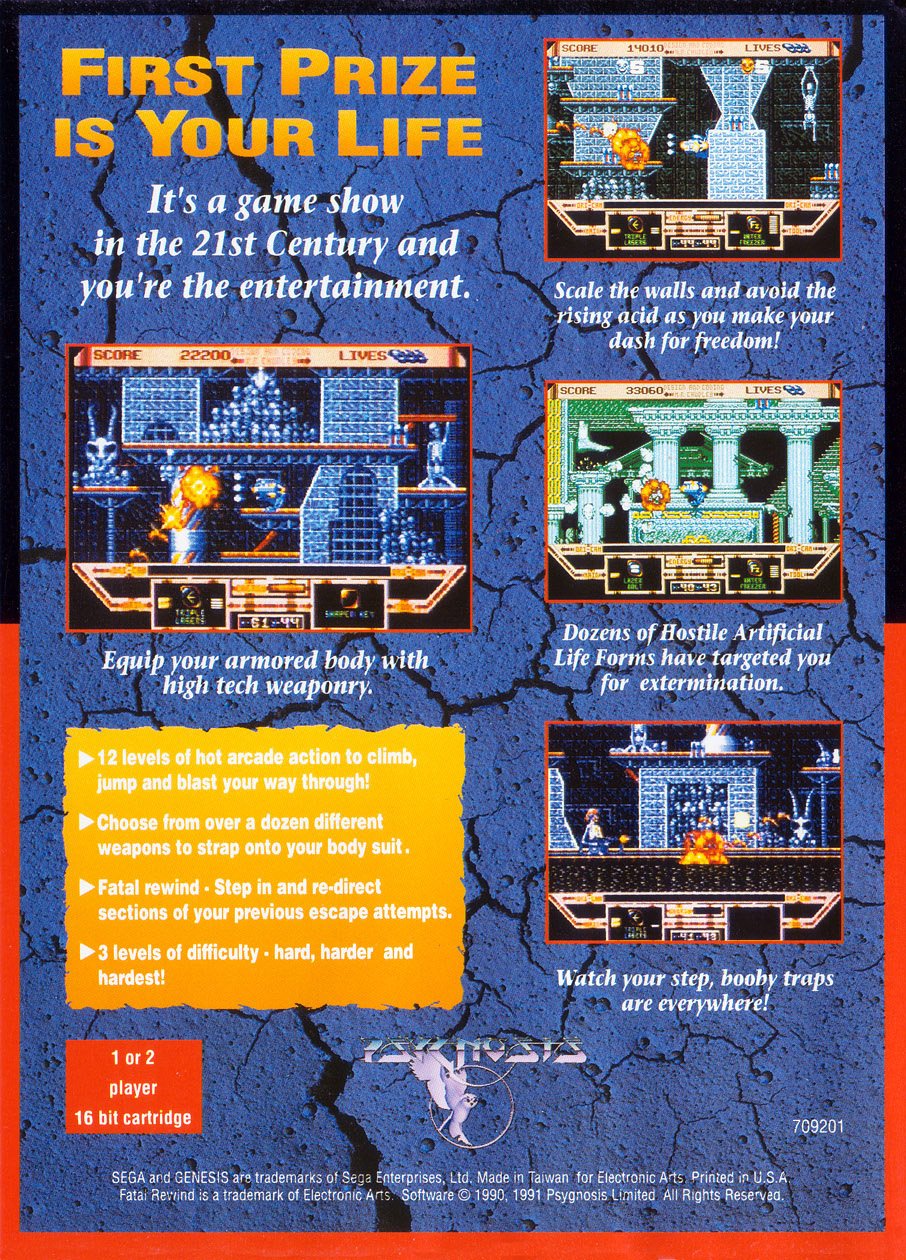video game Fatal Rewind Image