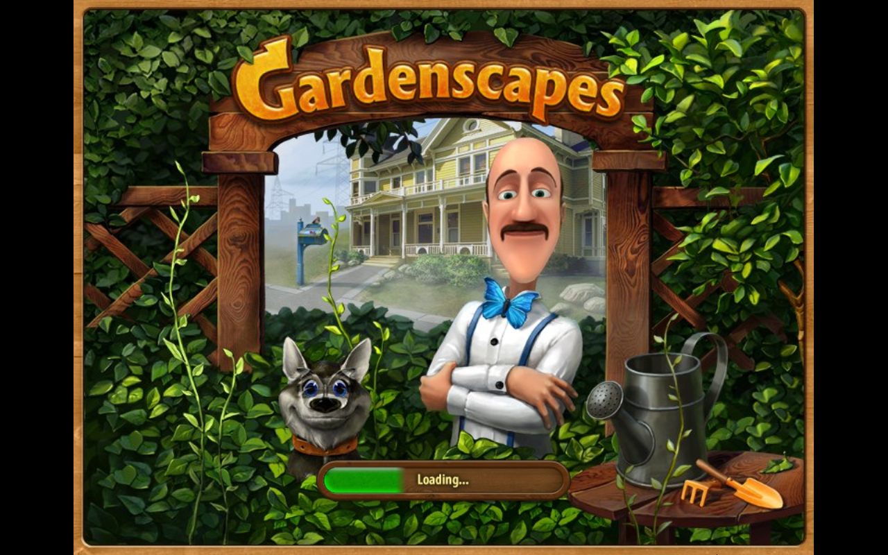 video game Gardenscapes garden Loading Screen Image