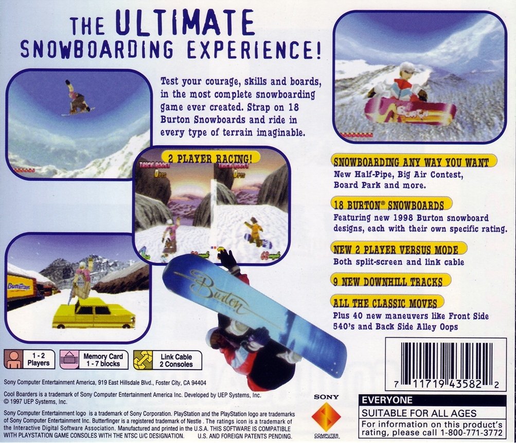 video game Cool Boarders 2 Image