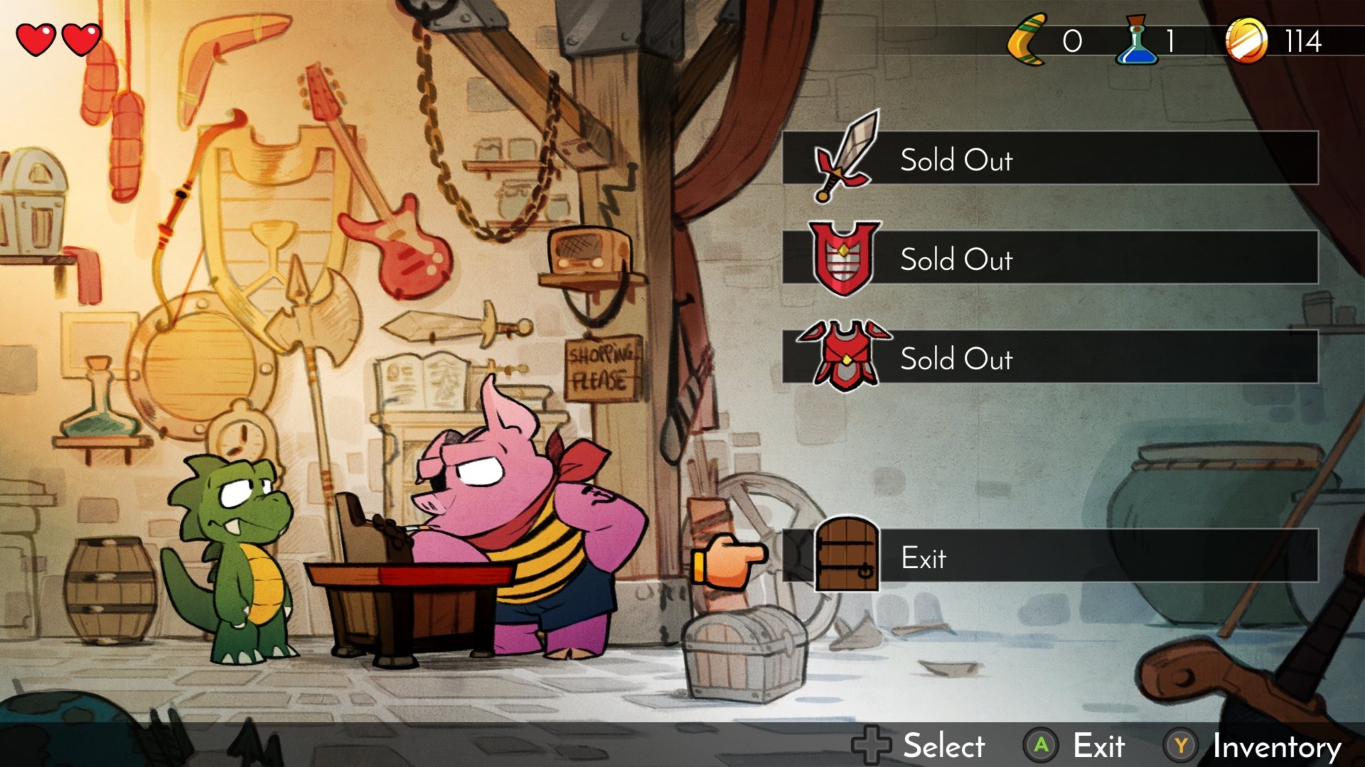 video game Wonder Boy: The Dragon's Trap Image