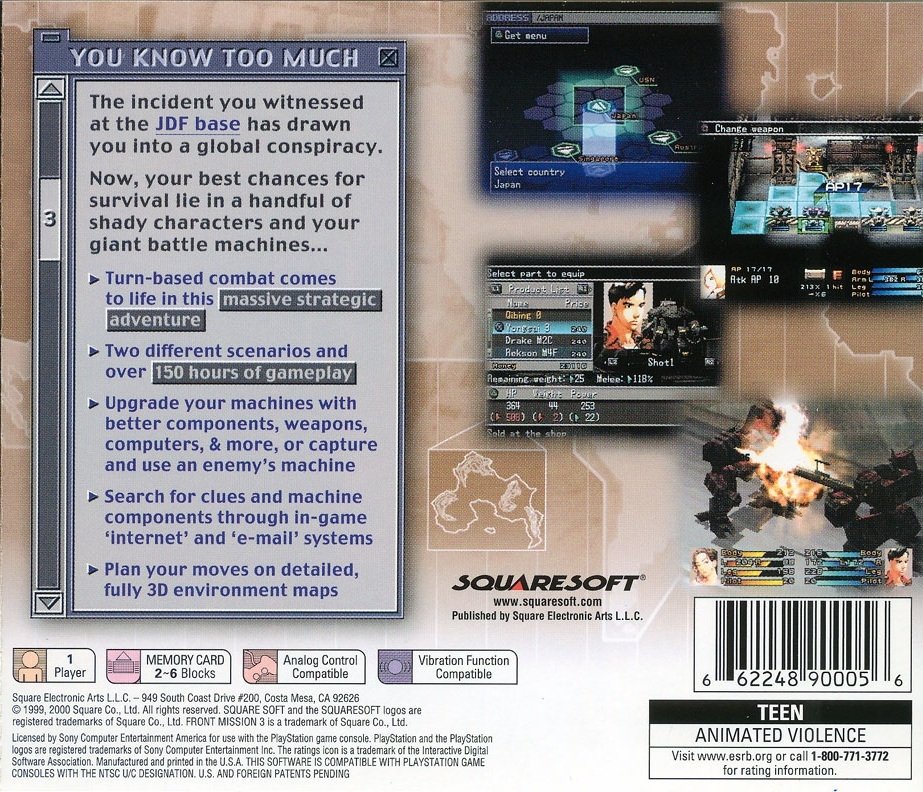 video game Front Mission 3 Image