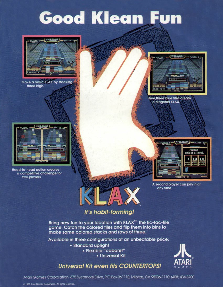 video game Klax Image