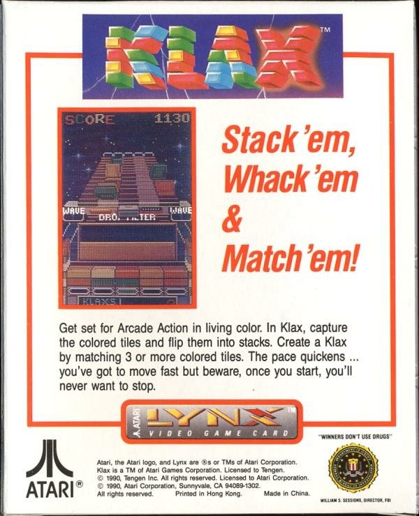 video game Klax Image