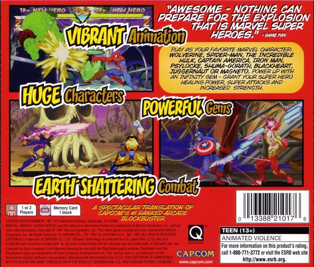 video game Marvel Super Heroes Image