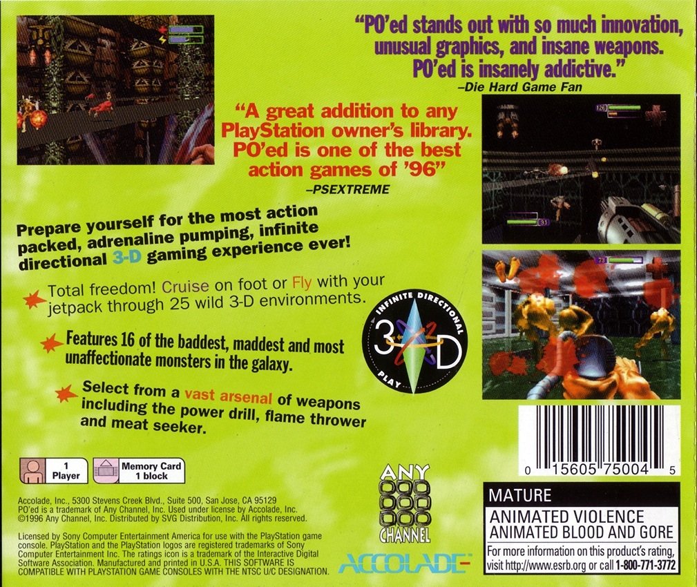 video game PO'ed Image