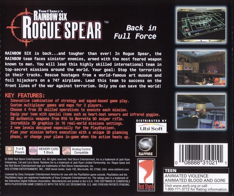 video game Tom Clancy's Rainbow Six: Rogue Spear Image