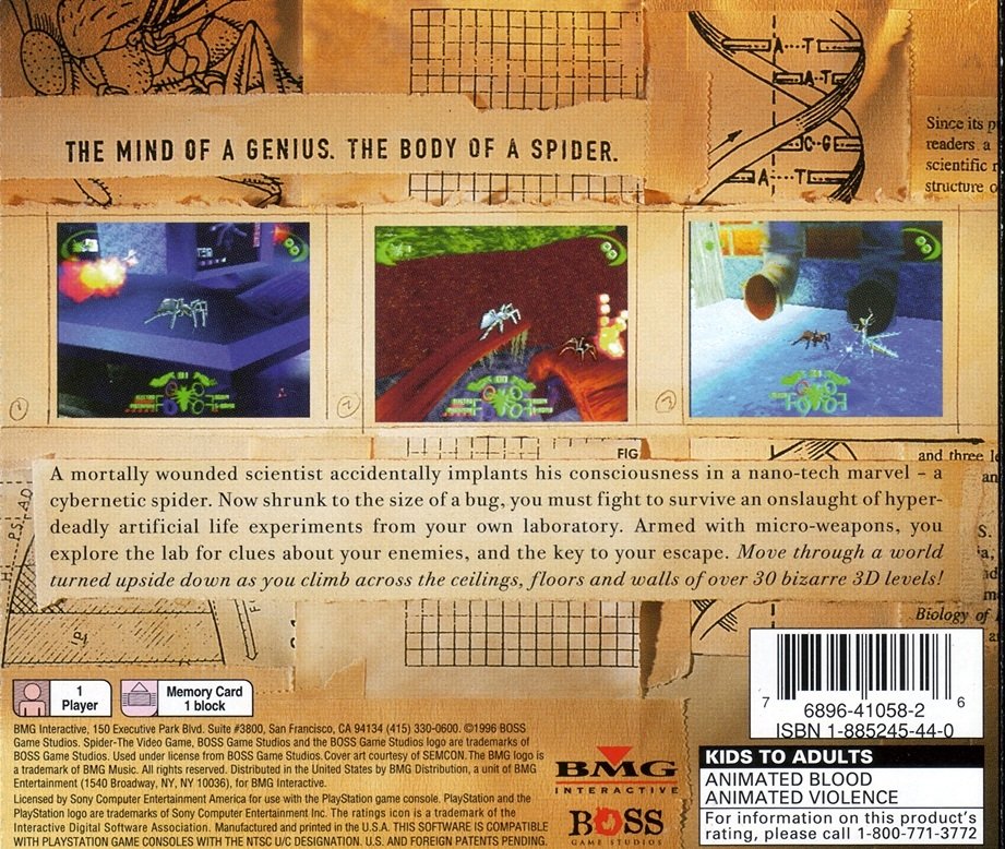 video game Spider: The Video Game Image