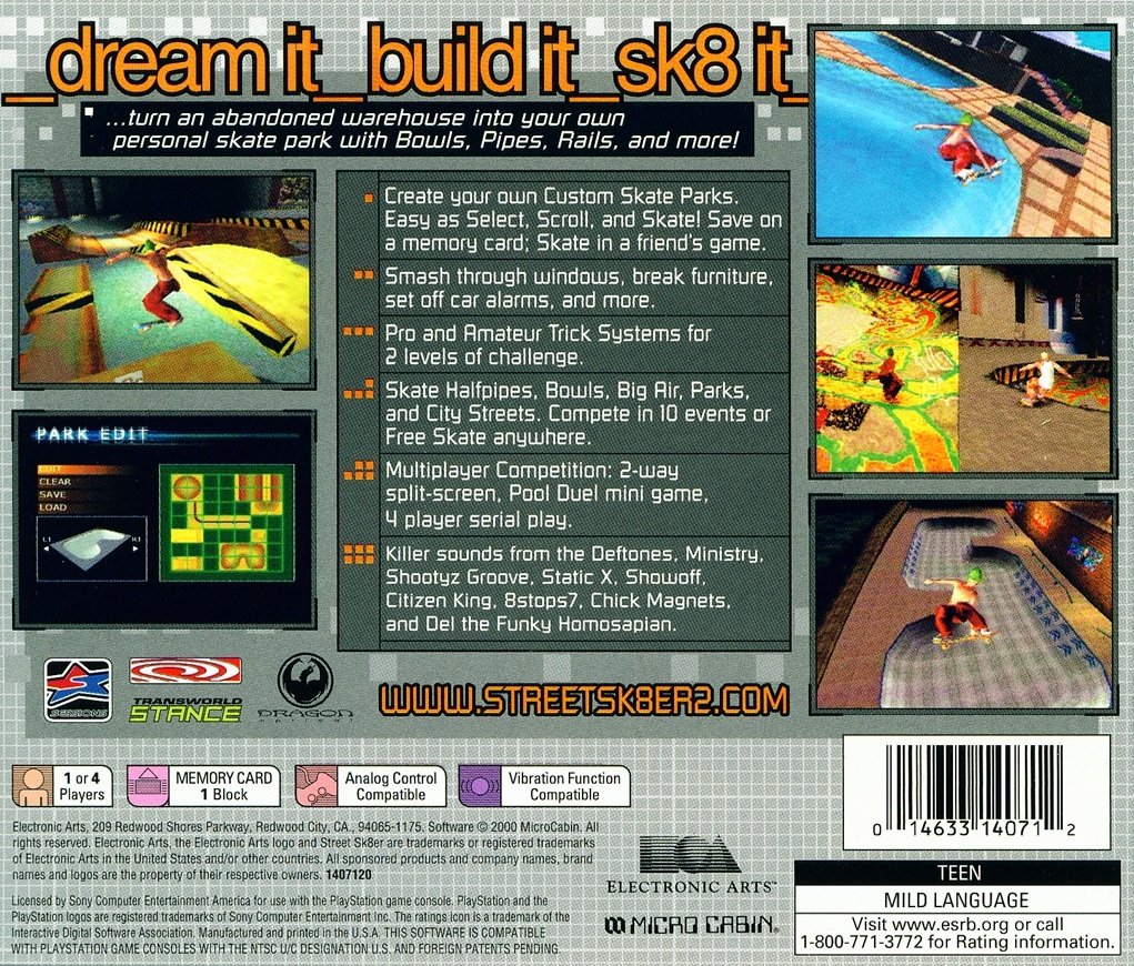 video game Street Sk8er 2 Image