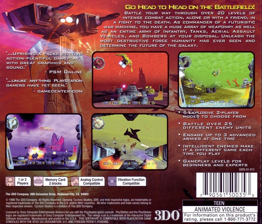 video game Uprising-X Image