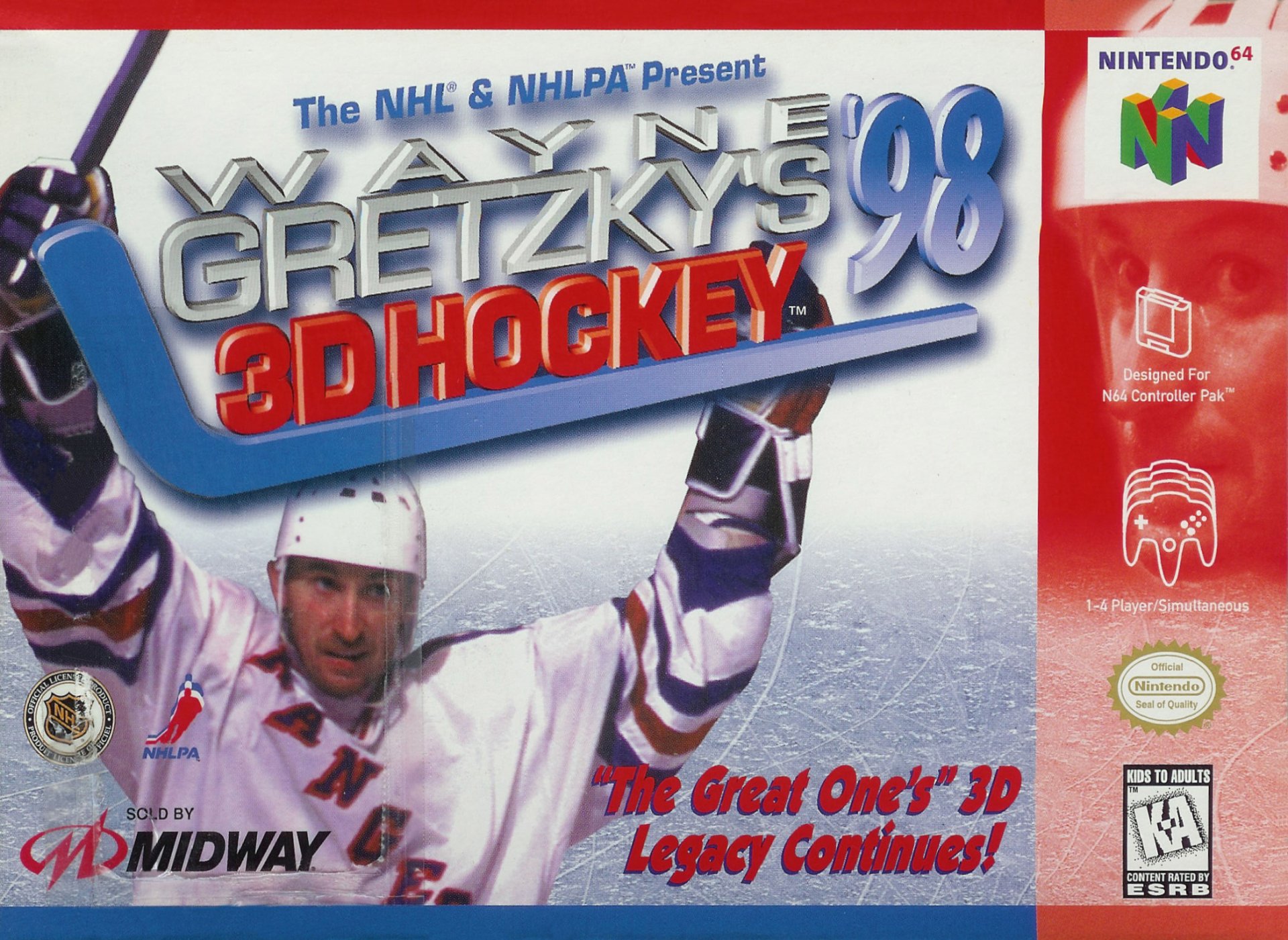 video game Wayne Gretzky's 3D Hockey '98 Image