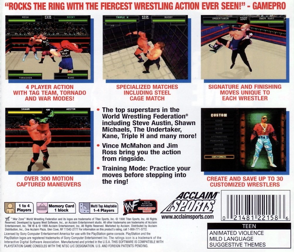 video game WWF War Zone Image