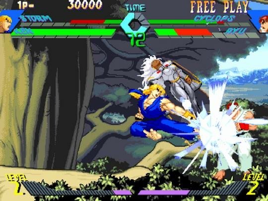 video game X-Men vs. Street Fighter Image