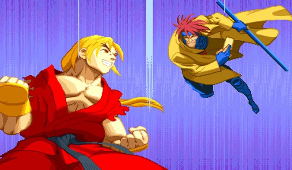 Gambit (Marvel Comics) Ken Masters video game X-Men vs. Street Fighter Image