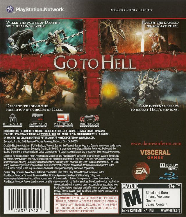 video game dante's inferno Image