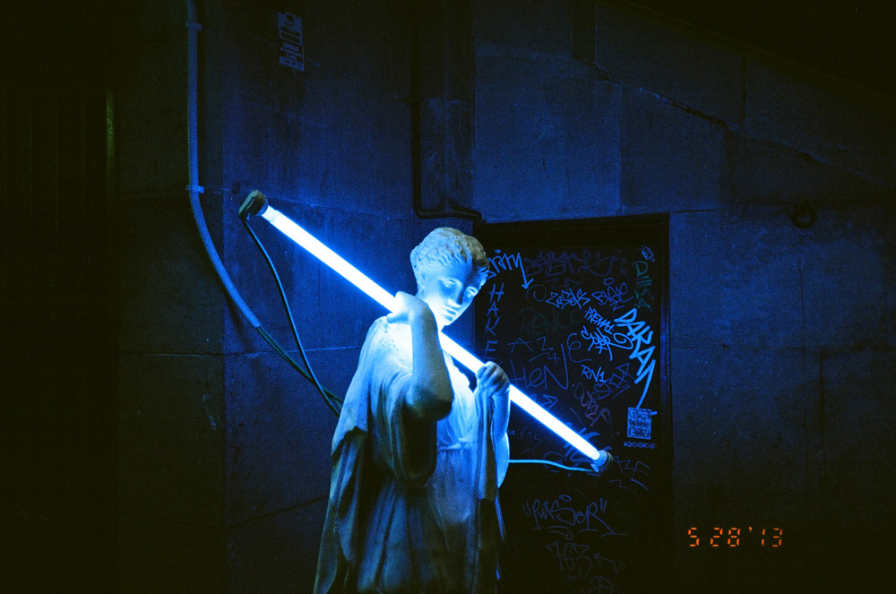 Neon statue