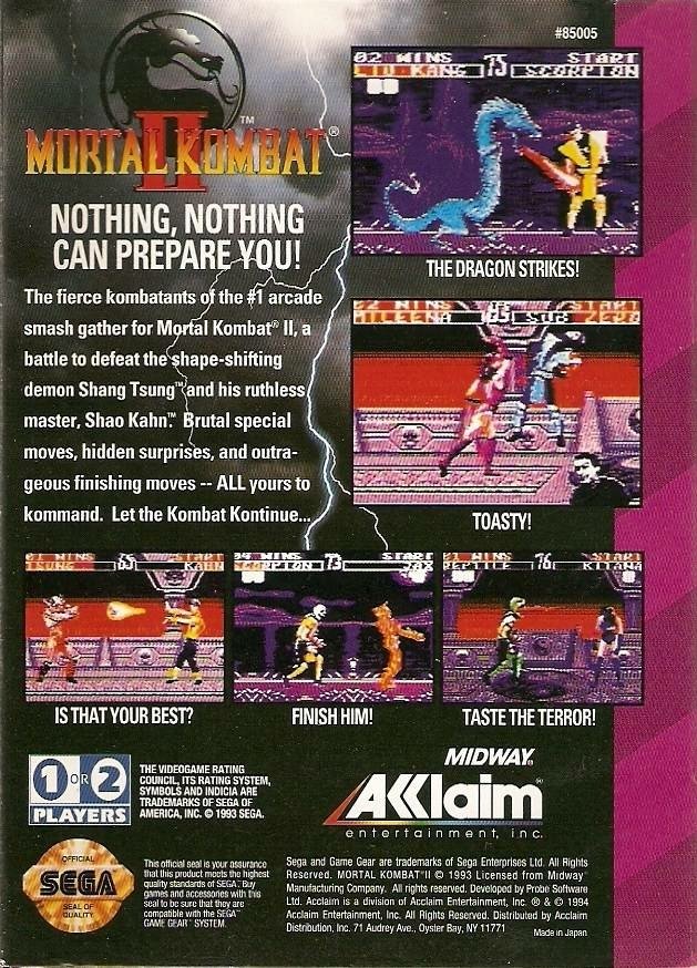 video game Mortal Kombat II Image