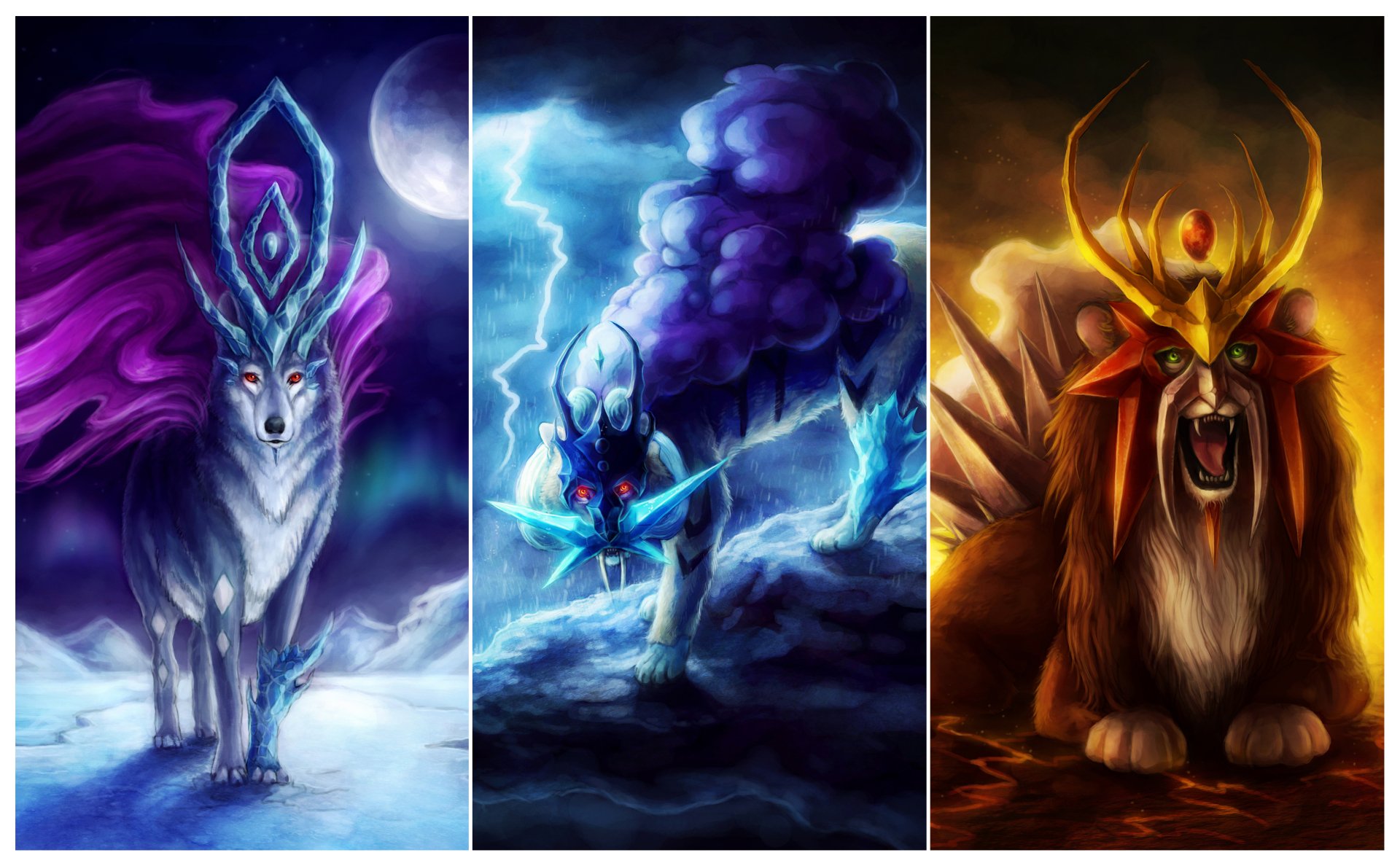 Realistic Suicune, Raikou and Entei Image - ID: 1623 - Image Abyss