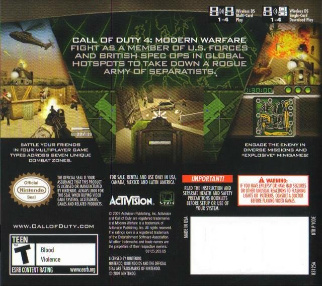 video game Call of Duty 4: Modern Warfare Image