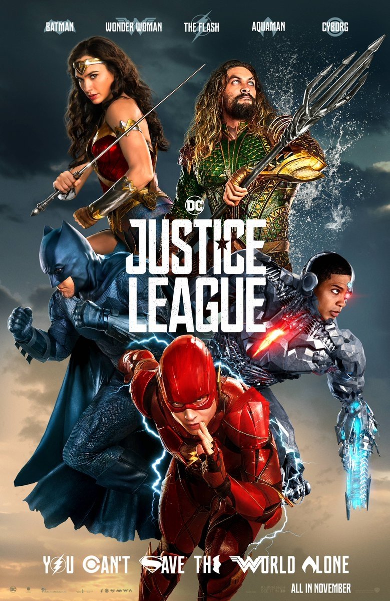 Justice League (2017) Flash Batman Ray Fisher Cyborg (DC Comics) Aquaman Jason Momoa Wonder Woman Gal Gadot movie Justice League Image