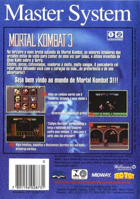 video game Mortal Kombat 3 Image