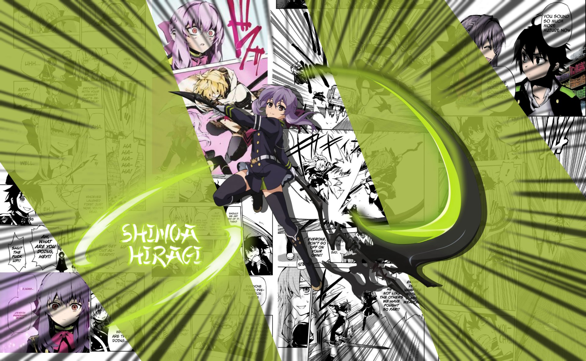 Mikaela Hyakuya Yūichirō Hyakuya Shinoa Hīragi Anime Seraph of the End Image