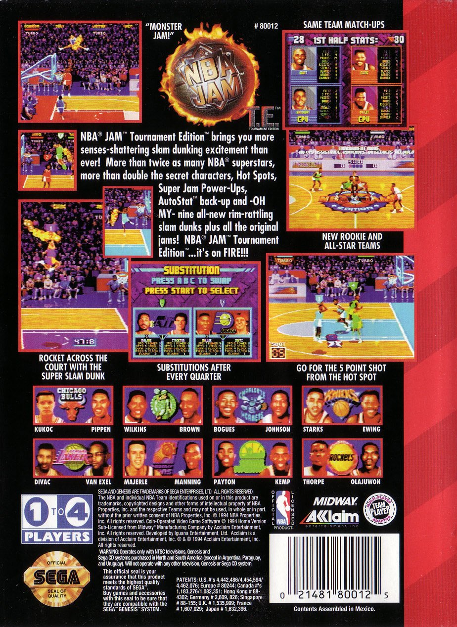 video game NBA Jam Tournament Edition Image