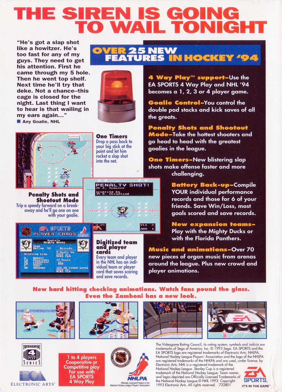 video game NHL '94 Image