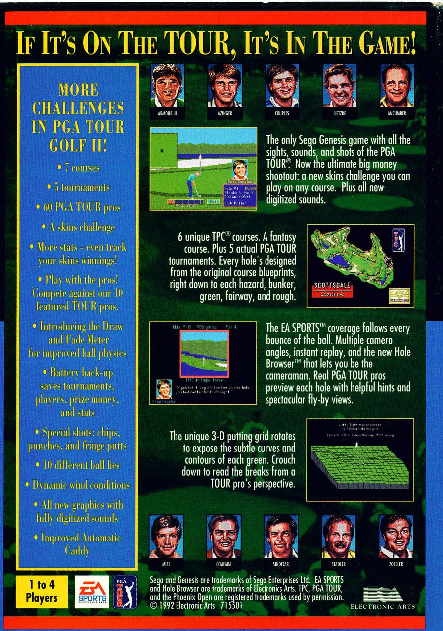 video game PGA Tour Golf II Image