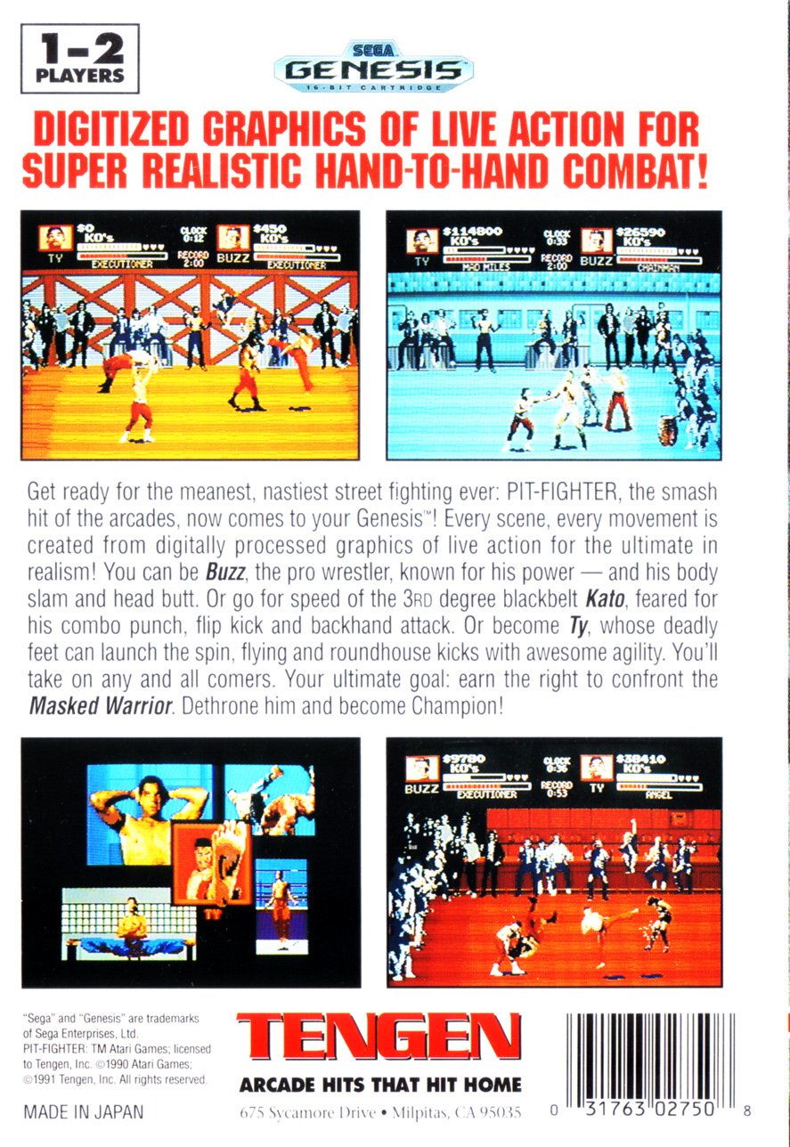 video game Pit-Fighter Image