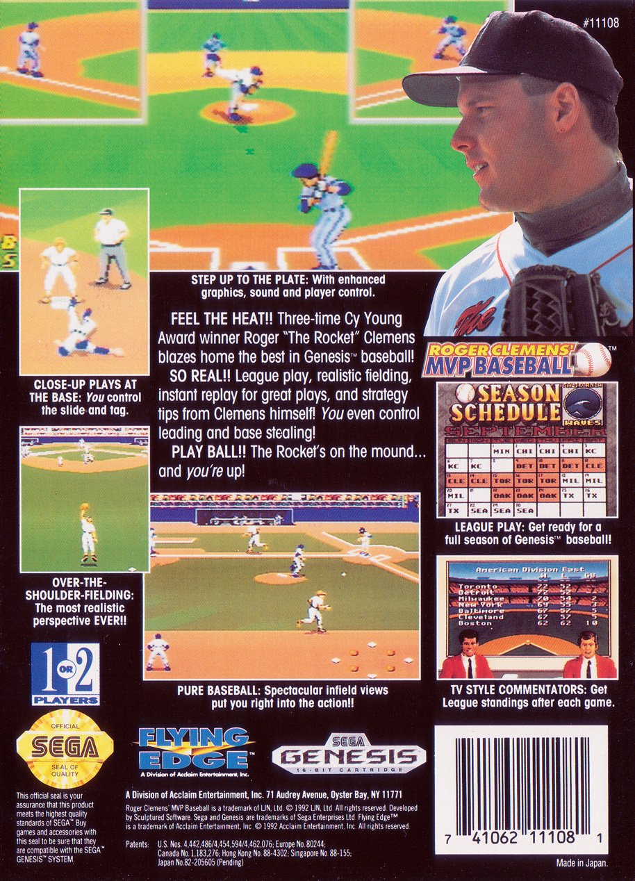 video game Roger Clemens' MVP Baseball Image