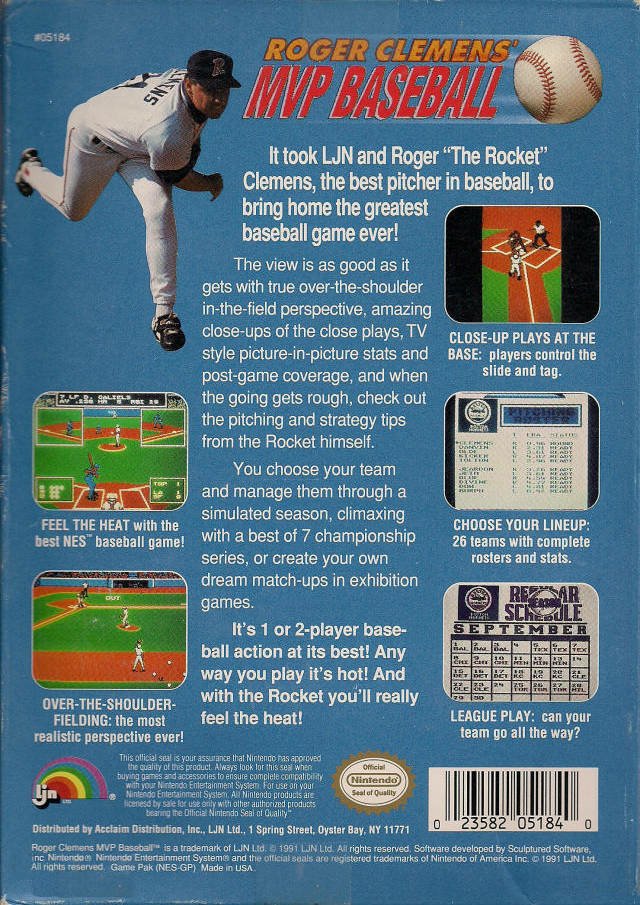 video game Roger Clemens' MVP Baseball Image