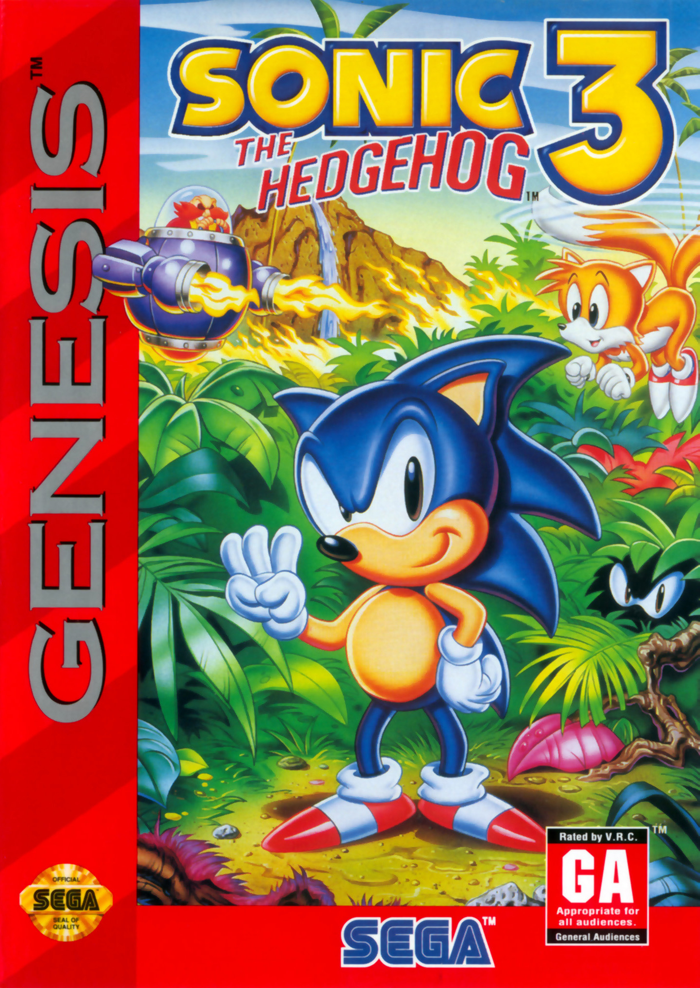 Sonic the Hedgehog 3 (US cover / physical scan) - Image Abyss