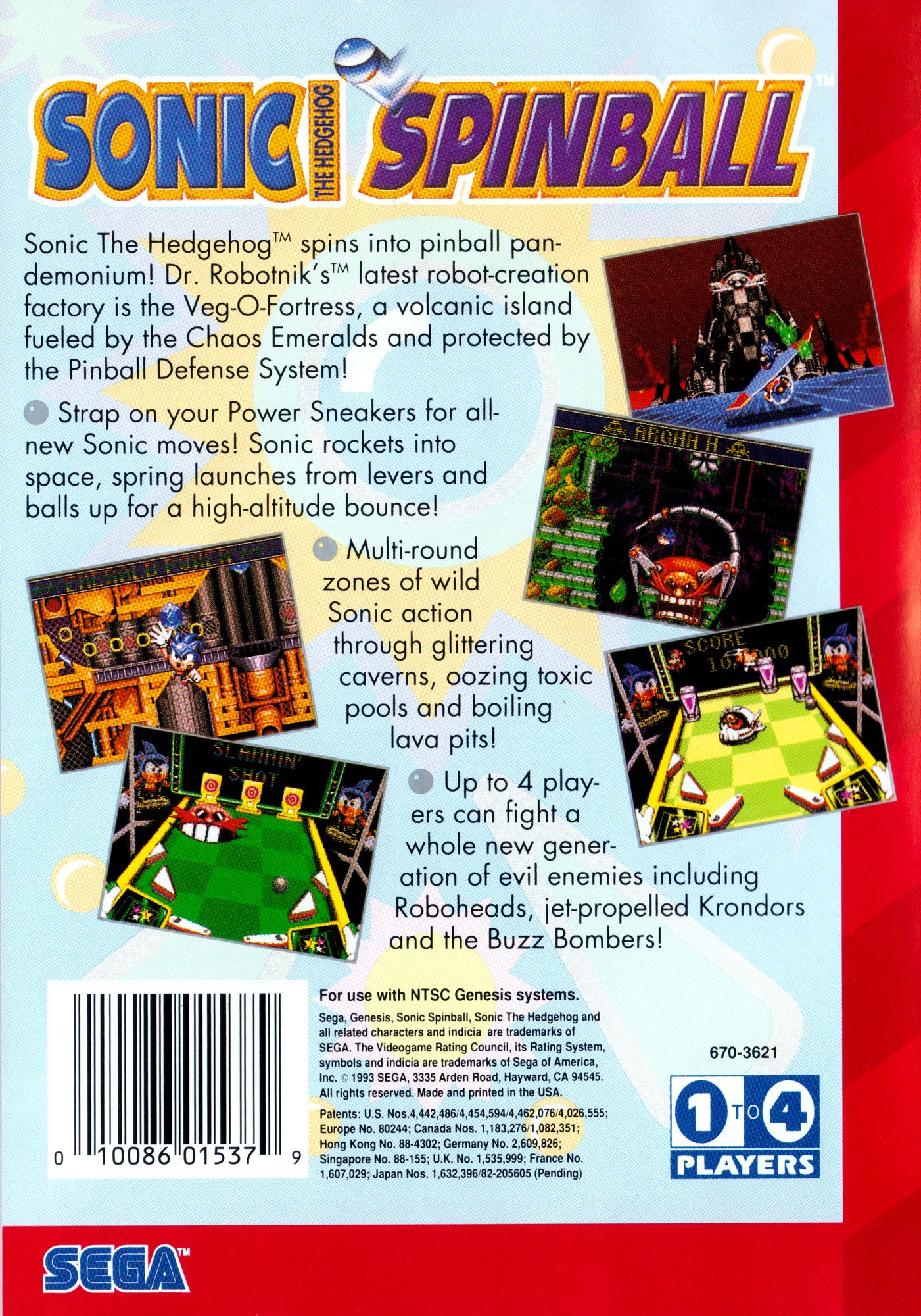 video game Sonic the Hedgehog Spinball Image