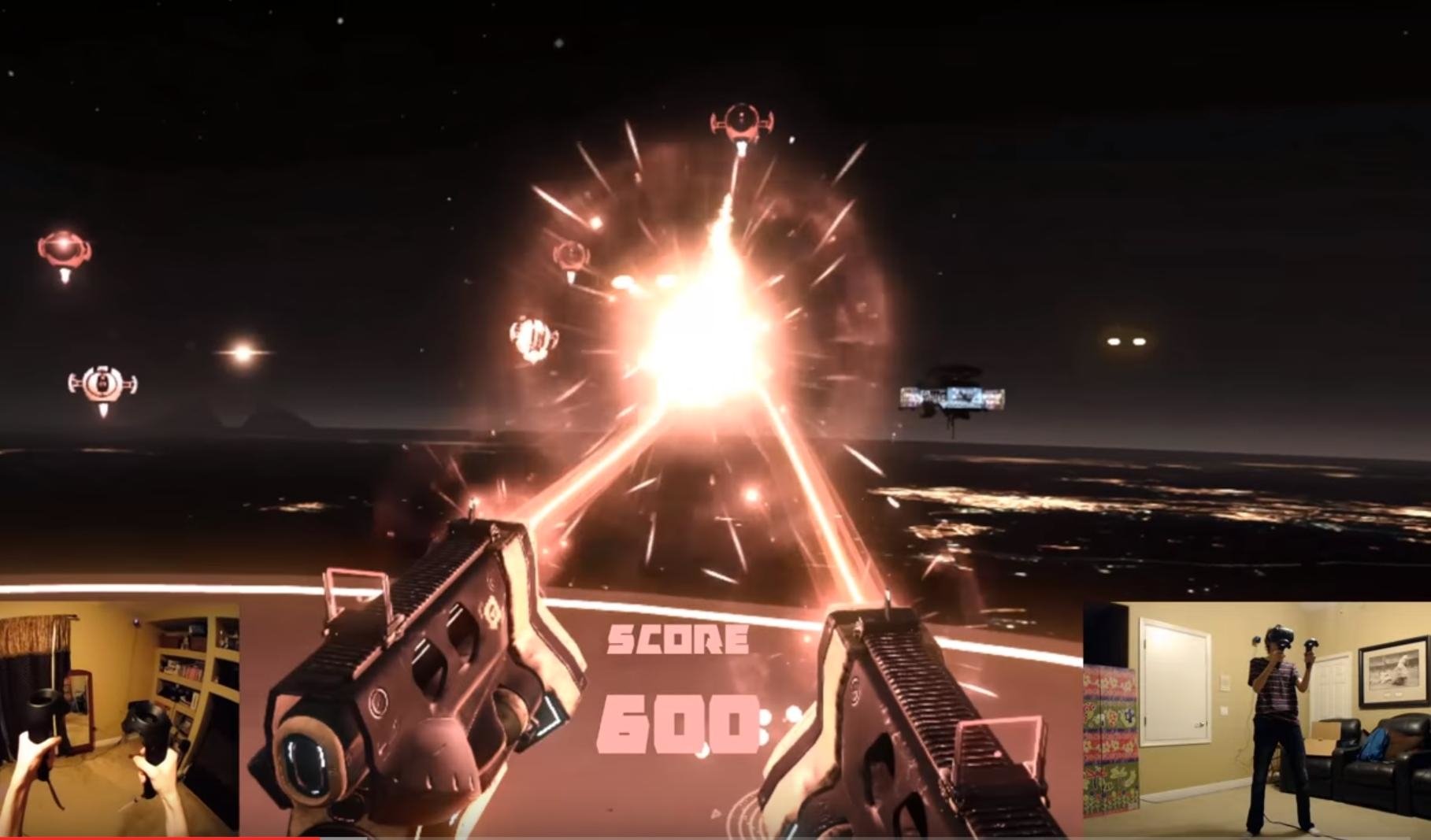 video game Space Pirate Trainer virtual reality shooter gameplay Image