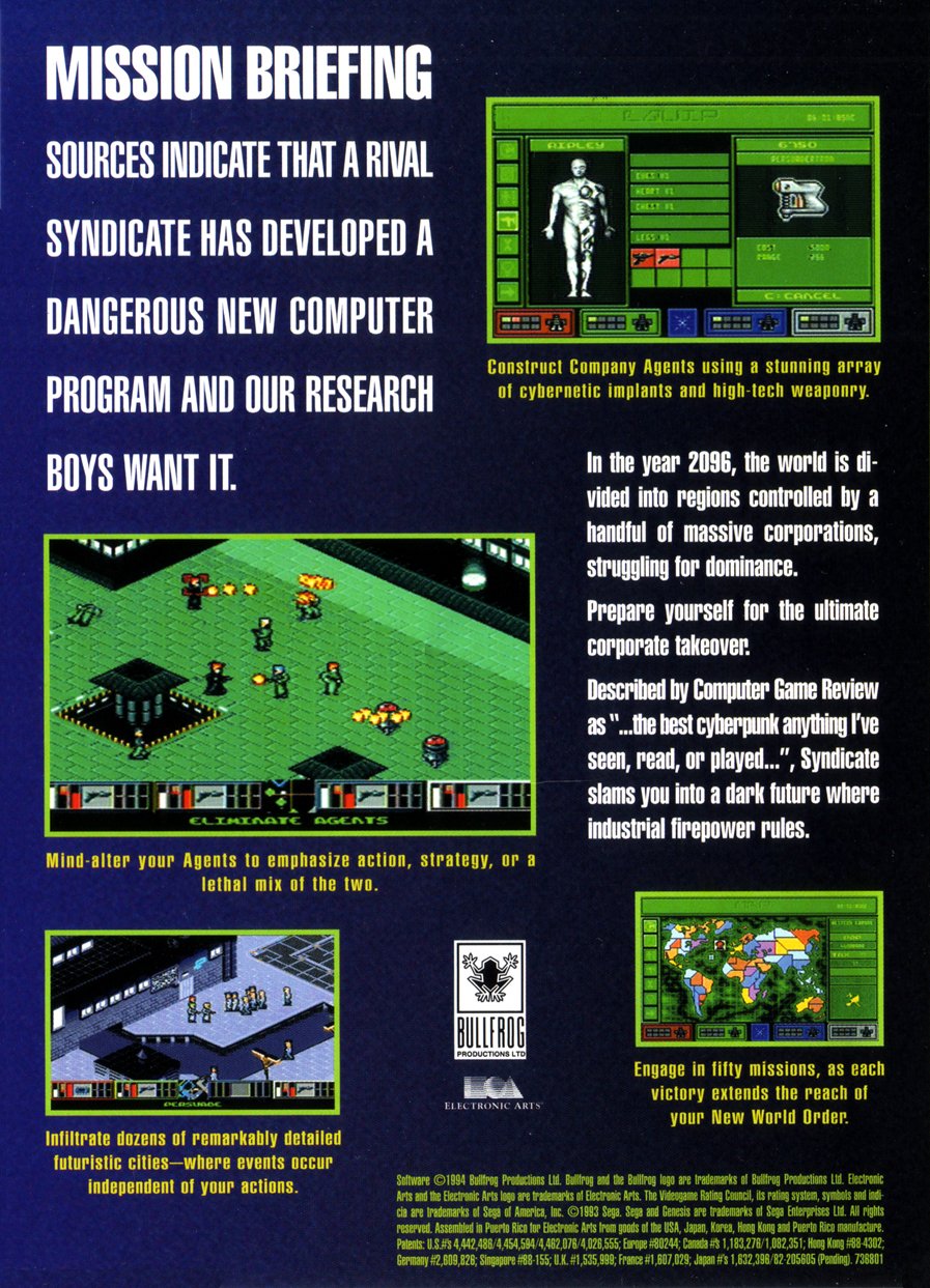 video game Syndicate (1993) Image