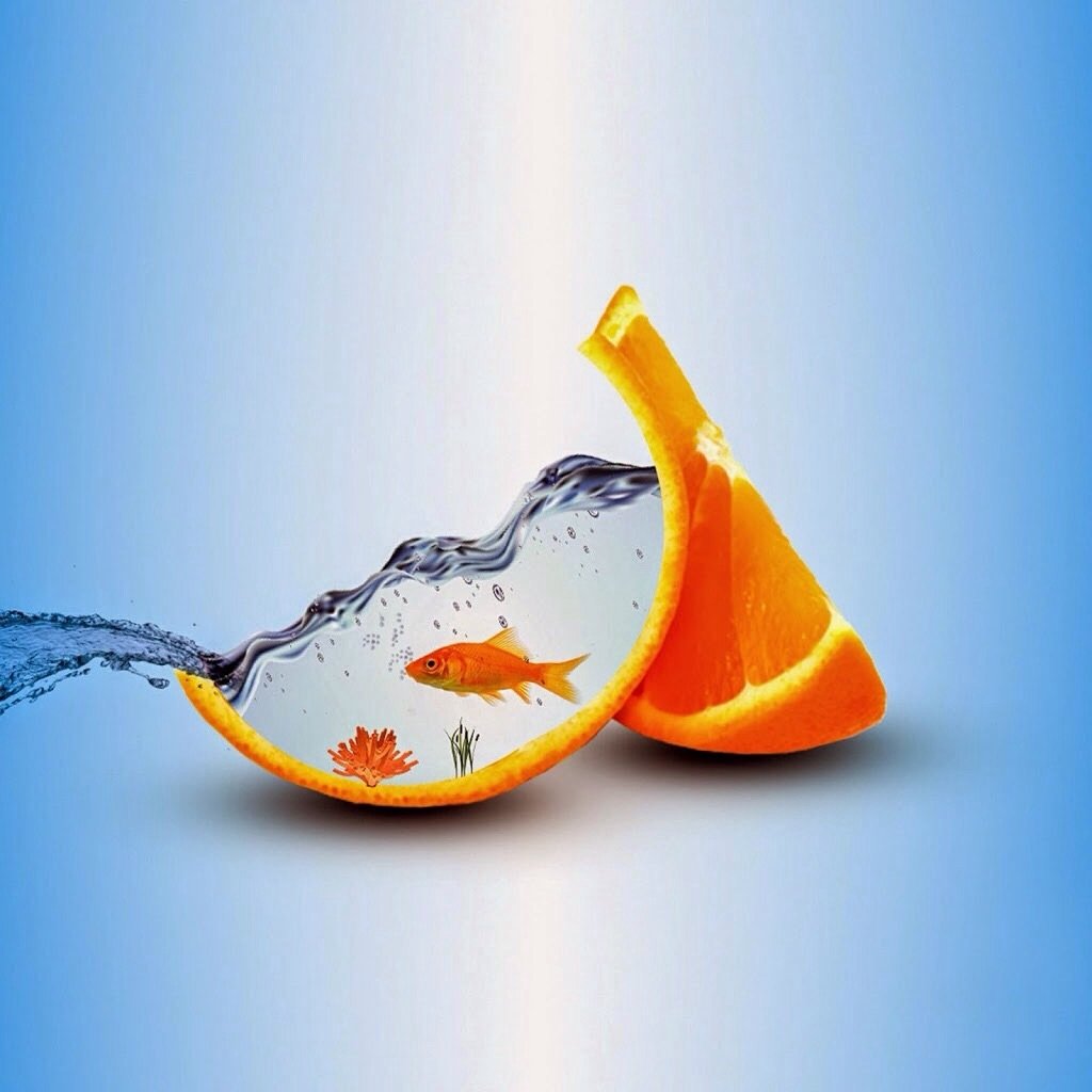 Abstract orange (Color) Image