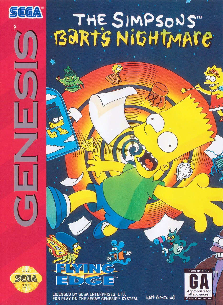 video game Bart's Nightmare Image