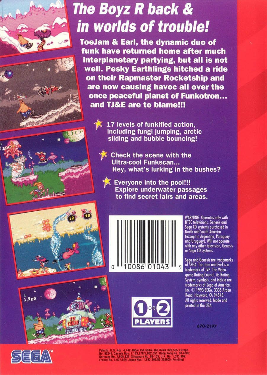 video game ToeJam & Earl in Panic on Funkotron Image