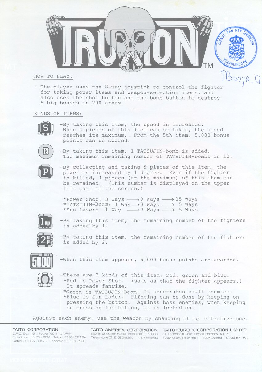 video game Truxton Image